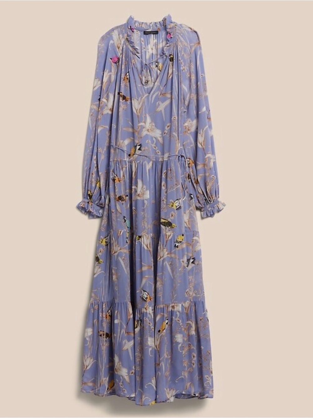 BNWT Lavender Floral Tiered Maxi Dress - Women - Picture 2 of 9